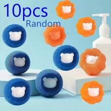 10pcs/5pcs Reusable Pet Hair Remover Balls - Clothing And Washing Machine Hair Catcher, Automatic Hair Filter With Blue And Orange Design, Cat Hair And Fur Filter, Active Hair Catcher - Lint Remover - View 9