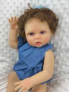 45cm Muñeca Reborn Baby Movie 18pulg de cuerpo completo vinilo suave para recién nacidos Alive Baby Art Juguetes de arte para bebés recién nacidos regalos - muñeca de cuerpo de vinilo - Ver 1