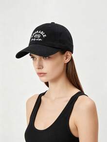 1pc Women's Casual Baseball Cap, Polyester Fiber, Versatile For Daily And Outdoor Use,Summer,Beach,Hat - Multicolor - View 12