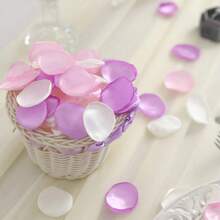 100 Stücke/Packung Kunstseide Sahne Rosenblätter, DIY verbrannte Kante Rosenblätter, geeignet für Feiertage, Single Ladies Party, Hochzeitsdekoration (35 Farboptionen) - Rosenblätter - Übersicht 5