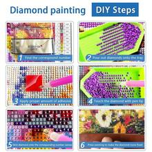 Mountain Landscape Diamond Art Kits For Adults,River House 5D Diamond Painting Kits For Beginner,DIY Round Full Drill Diamond Dots,Gem Painting For Adults Crafts Home Wall Decor 12x16 Inch - Phong cảnh-1 - Xem 8