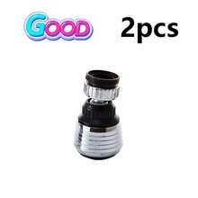 1pc/2pcs 360° Swivel Faucet Splash Guard Extender, Kitchen Water Saving Aerator, Pressure Boosting Shower Head Filter, Easy To Clean And Save Water, Kitchen & Bathroom Accessories - Black and White - View 11
