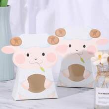 6/12/24pcs Paper Sheep Shaped Gift Boxes, Eid Al-Adha Cute Animal Pattern Souvenir Boxes, Candy Packaging, Party Birthday Snack Boxes - Gift Packaging Box - View 2