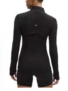 Lululemon Women's Define Jacket Nulu™ | Buttery-Soft Weightless Fabric | Slim Fit Streamlined Athletic Zip-Up | Luxury Studio-To-Street Performance Outerwear - Black gold zipper - 查看 3