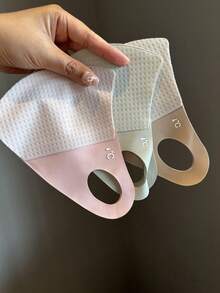 1pc Summer Sunscreen Mask, Ice Silk Eye Protection Mask, UV-Resistant Breathable Face Cover, Suitable For Daily Wear - A - View 1