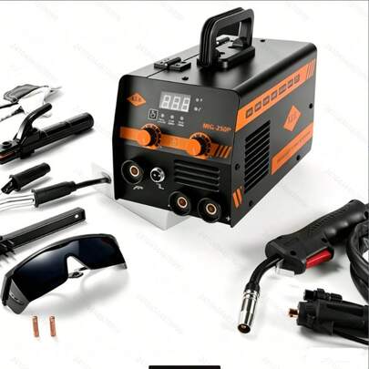 Large-Screen MIG Welding Machine, 3-In-1 For Home DIY, 200A 110V Gasless Welding.