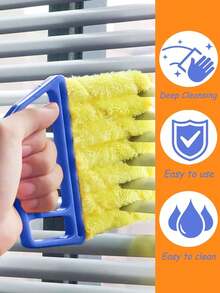 2pcs/Set Handheld Blind/Car Window Cleaner, Vent Cleaner, Curtain Duster With Removable Microfiber Cover For Convenient Cleaning, Air Conditioner, Car Vent, Fan Slot Cleaner, Home, School, Hotel, Christmas Cleaning Tool (2pcs/1pc Available) - Multicolor - View 7