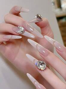 Full Size French Manicure Nail Stickers, Includes Adhesive Dots, Nail Plates, Guideline, And Various French Curve Patterns - Clear - View 9