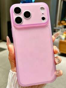 可爱糖果色极简磨砂透明手机壳，兼容 17 Pro Max、17 Pro、17、16 Pro Max、16 Pro、16、15 Pro Max、15 Pro Max、15 Pro、15、14 Pro Max、14 Pro、14、13 Pro Max、13 Pro、13，摄像头保护硅胶后盖，触感亲肤。 - 淡紫色 - 查看 1