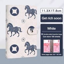 100 kuvert, anteckningsbok, sparandeutmaning, sparpärm, återanvändbar budgetbok för sparandeutmaningar - Flerfärgad - Visa 18