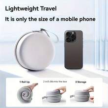 U-Shaped Pillow Travel Neck Pillow Office Nap Pillow Adult Neck U-Shaped Headrest Removable And Washable Headrest And Neck With A Storage Pouch, Memory Foam Travel Pillow With Slow Rebound Technology, Perfect For Napping Or Traveling On Planes - 彩色 - 查看 4