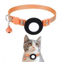 Reflective Collar With Bell Compatible With Apple AirTag Tracker Locator Protective Case Cat Neck Collar - Multicolor - View 9