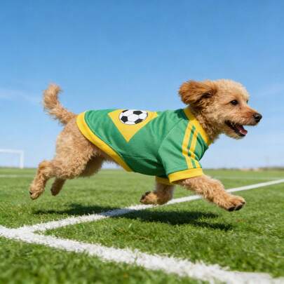 轻便网眼宠物服装，透气两腿狗狗短袖T恤，适合日常穿着