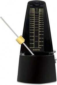 HOSEYIN Mechanical Metronome, Universal Metronome For Piano, Guitar, Violin,Drums And Other Instruments (Classic Black) - ColorA - View 1