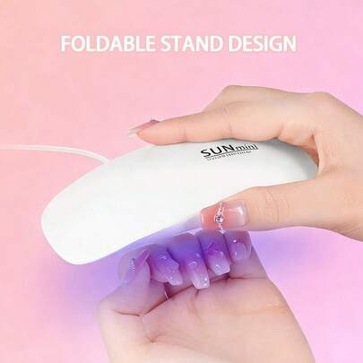 6W迷你粉色美甲灯，LED UV/LED美甲烘干机，便携式美甲灯，USB供电，家用凝胶指甲油固化灯，专业沙龙美甲美足手指脚趾甲烘干机，DIY家用，适用于圣诞节、冬季、毕业典礼、生日、节日、夏季、秋季、Y2K、时尚潮流、女士化妆、化妆派对、海滩旅行、露营、户外学校、校园旅行、节日装饰礼物、玫瑰、女孩角色扮演、最佳颜色、魅力、氛围、情人节