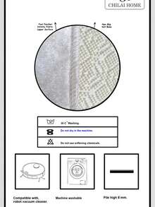 Juego de 2 alfombrillas de baño ovaladas con estampado de letras, alfombrilla antideslizante texturizada gris, alfombrilla absorbente con estampado "Sweet Home" - 60*100 y 50*60 - Fabricada en Turquía - Blanco Crema - Ver 2