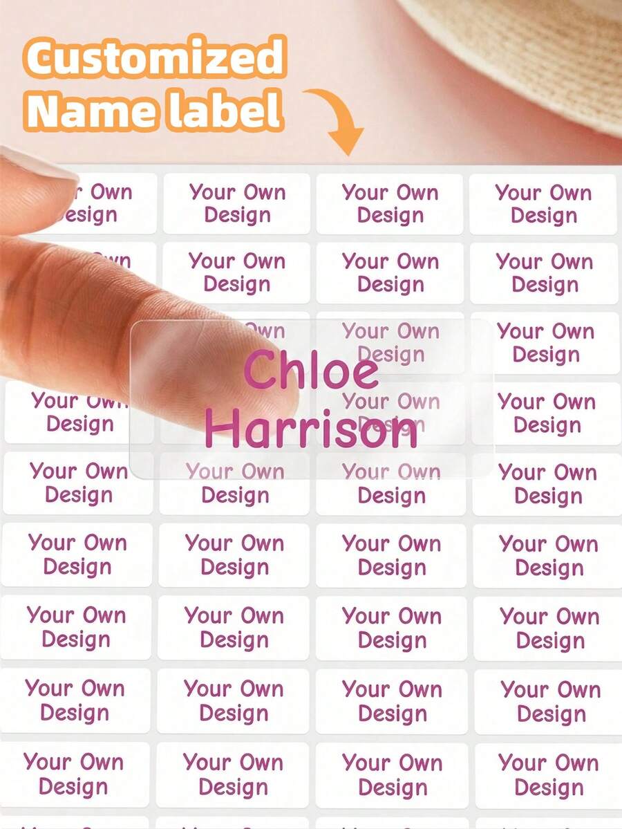 1-240 PCS Custom Personalized Name Labels, Waterproof & Oil Proof Stickers In Various Sizes. Ideal For Rental Space Organization, Seasonal Sorting, Camping Gear Classification, Employee Supplies & Office Equipment Management, Helps Improve Work Efficiency. - Multicolor - View 1