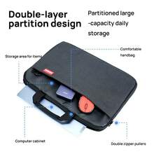 Lenovo B14 Black 16‑Inch Laptop Sleeve, Dual‑Layer Water‑Repellent Shock‑Resistant Laptop Bag, Hand & Shoulder Carry - View 6