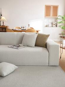 1 bộ bọc ghế sofa liền thân co giãn dùng được cả bốn mùa, chất liệu vải chống trượt, có thanh xốp chống trượt, có thể giặt máy, chống bụi, thân thiện với thú cưng, phù hợp cho phòng ngủ, văn phòng, phòng khách. - Màu Xám nhạt - Xem 6