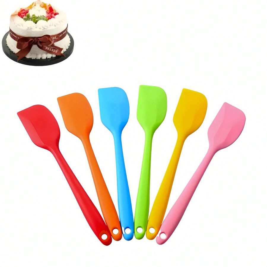1/2/4 chiếc dụng cụ vét bột bằng silicon chịu nhiệt, thìa vét kem nướng, dụng cụ trộn bột.