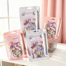 1 Set K-Pop D-Emon Hunter Stationery Set, Includes Pen, Pencil, Ruler, Random Design, Cute Fan Gift - Multicolor - View 4