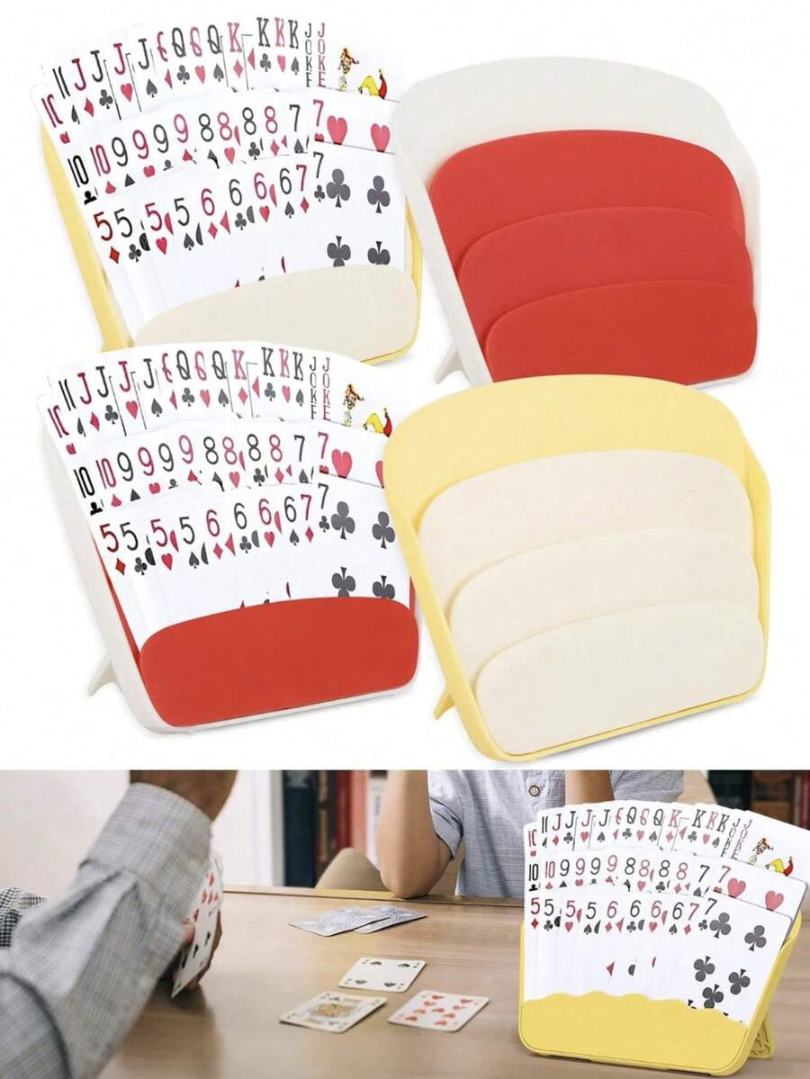 Giá đỡ bài tây, chân đế bền chắc chống trượt, dễ dàng thao tác bằng một tay. - Nhiều màu - Xem 1