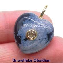 Colgantes de piedras naturales con forma de corazón de 20 mm con circonita, piedras naturales de amazonita, amatista, lapislázuli y ojo de tigre para hacer joyas, collares, pendientes y accesorios DIY - Piedra - Ver 9