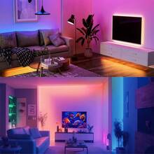 1 buah Lampu Strip LED Fleksibel dengan Kontrol Jarak Jauh 44 Tombol, Lampu LED Ruangan, Dekorasi Rumah, Lampu Suasana Kamar Tidur, Efek Pencahayaan Modern, Cocok untuk Kamar Tidur, Ruang Tamu, Dekorasi Rumah, Pencahayaan Pesta, Warna dan Mode yang Dapat Diatur - Strip Lampu - View 6