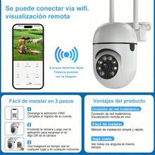 2PCS 3MP WIFI Wireless Security Surveillance Camera Cloud 4X Zoom Camera Outdoor AI Human Tracking Two-Way Audio High Definition Night Vision Color Camera - US A Type Plug(110-127V) - View 10