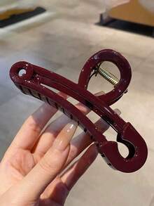 1个大号红色防滑发夹，采用醋酸纤维塑料材质，抓力强劲，适合浓密头发，优雅简约，日常及正式场合皆宜，旅行、生日礼物之选。 - 紅色 - 查看 5