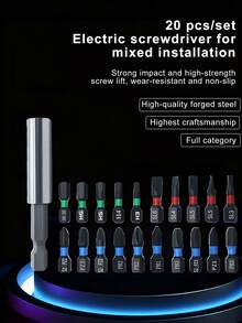 bosch 博世 GDR18V-215N 18V 无刷冲击起子 - 1,900 英寸磅扭矩，0-3,300 次冲击/分钟，紧凑型设计，1/4 英寸快换六角驱动，带批头套装和工具箱（不含电池） - 彩色 - 查看 10