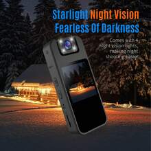 1pc 1000mAh High Capacity Rechargeable Battery Pack, Sports Camera With 1080P FHD 180° Rotatable Lens, Compact Design For Cycling, Running, Travel, Outdoor Adventure And Daily Recording - 黑色 - 查看 7