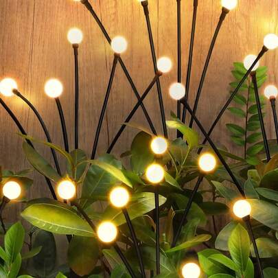 Đèn LED năng lượng mặt trời ngoài trời 6/12 bóng - 8 chế độ chiếu sáng, đèn năng lượng mặt trời xoay tròn cho sân, hiên nhà, lối đi, trang trí vườn, cắm trại, Giáng sinh