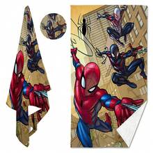 Marvel Khăn tắm biển siêu thấm hút chủ đề Người Nhện, làm từ sợi microfiber, nhanh khô và nhẹ, lý tưởng cho người lớn, nam, nữ, trẻ em, là phụ kiện thiết yếu khi đi biển. Hình ảnh nổi bật giúp khăn dễ dàng nhận thấy ở bãi biển, có thể dùng làm khăn tắm biển, khăn bơi, chăn hoặc khăn choàng. - Nhiều màu - Xem 3