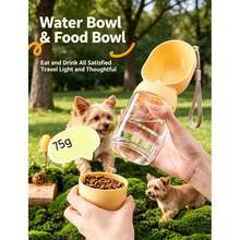 Cốc và bát đựng thức ăn kiêm nước uống di động đa năng cho chó, cốc 2 trong 1 dùng khi dắt chó đi dạo. - Nhiều màu - Xem 4