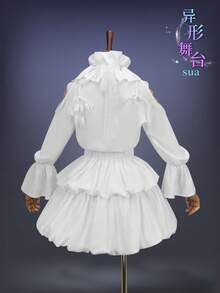 Xiu Ya Cosplay Costume For Young Age, Sua Alien Stage Cosplay, Xiu Ya White Dress, Two-Dimensional Costume - 秀雅幼年全套 - 查看 3