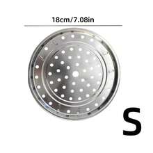 Bộ 3 nồi hấp bằng thép không gỉ với đế ba chân có thể tháo rời, đa năng dùng để hấp và nướng, phù hợp với nhiều nhu cầu nấu nướng khác nhau với kích thước khác nhau. - Xem 10