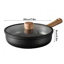 Pot, Cast Iron Pot, Frying Pan, Pans, With Glass Lid, Less Petrol And Less Smoke, I Am Very Rested, Universal For Gas/Electric Stoves - View 9
