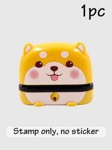 1pc Stamp + 100pcs Stickers, Customized Name Stamp, Customized Icon Text Label Stamp, Customizable Design For Clothing Books Supplies, Convenient For Home Office Travel Marking, Cute Gift For Birthday Family Friends, Self-Inking, Washable - Style a - View 15