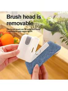 1pc Window Cleaning Brush With Groove Cleaning Sponge, For Windows, Glass, Grooves, Corners And Tracks, Labor Day Gift - Style 1 - View 5