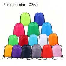 1pc/5pcs/10pcs/15pcs Halloween Christmas Drawstring Bag, Marathon Drawstring Backpack, Event Bag, Drawstring Pouch, Storage Bag, Sports Basketball Bag, Water Bottle Sleeve Set - Multicolor - View 20