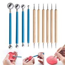 Bộ dụng cụ nặn đất sét DIY 18 món, bao gồm đất sét nặn, dụng cụ nặn, bút chấm, dụng cụ tạo hình đất sét, miếng bọt biển, dao tạo hình bằng nhựa, thích hợp cho nặn đất sét, chạm khắc gốm sứ, trang trí bánh và làm móng nghệ thuật, kèm hộp đựng có khóa kéo tiện dụng. - Nhiều màu - Xem 2