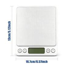 High Precision Digital Food Scale With 0.1g Accuracy And 3kg/6.6lb Capacity, Perfect For Accurate Weighing.Slim And Compact Design Saves Space - Light Grey - View 4