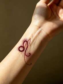 12 Zodiac Sign Temporary Tattoo Stickers, Waterproof Realistic Tattoo Stickers Suitable For Arms, Wrists, Neck, Daily Decoration, Photography, Dates, Travel, DIY Design - Multicolor - View 7