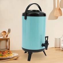 SanBouSi Insulated Beverage Container With Spout Cold And Hot Drink Dispenser For Parties - Blue - View 10