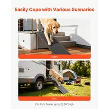 Pet Vehicle Ramps - 160 X 43,2 cm Oxford-gewebeoberfläche - View 4