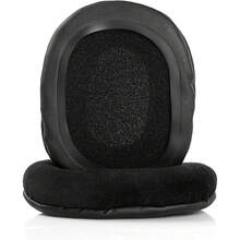 Almofadas de ouvido de veludo de alta qualidade - Capas de espuma de substituição compatíveis com os fones de ouvido ATH-M50x M50 M40 M40FS / Arctis 7 / Arctis 5 / Arctis Pro / MDR-7506 V6 - Preto - Ver 5