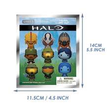 Microsoft 微软官方授权 HALO 系列 1 & 2 3D 泡沫包夹 美观游戏玩家饰品 收藏吊坠 粉丝必备 - 軍綠色1 - 查看 3