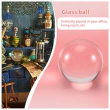 Transparent Color Glass Crystal Ball Healing Sphere Photography Props Ball Decor 30Mm - A - View 5