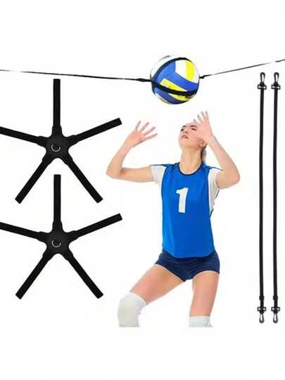 Dây hỗ trợ tập luyện bóng chuyền, tăng cường sức mạnh cơ lõi, góc điều chỉnh được, giữ ổn định vị trí bóng, có thể tập luyện độc lập.